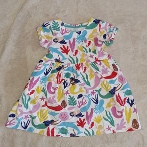 Mini Boden Multicolor Sea Life Kids Dress